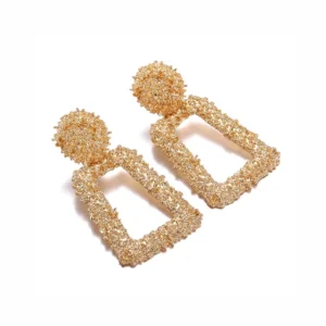 Geometric Trapezoid Drop Earrings