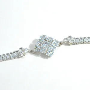 Silver Crystal Tennis Bracelet