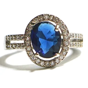 Luxury Sapphire Crystal Ring