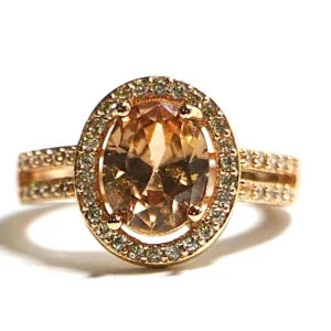 Smoky Topaz Style Ring