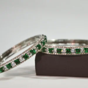 Green Stone Luxury Bangles