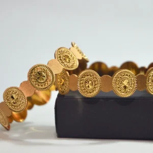 Gold Coin Bangle Set
