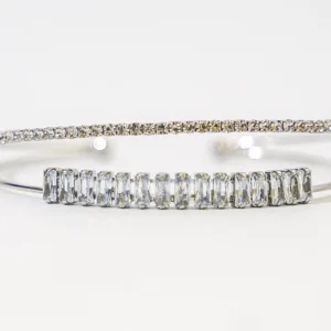 Diamond Look Bracelet Duo