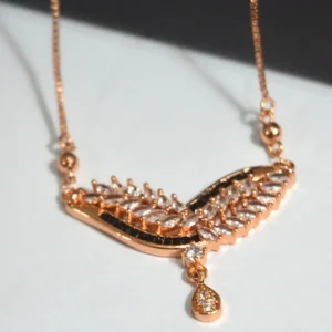 Angel Wing Crystal Necklace
