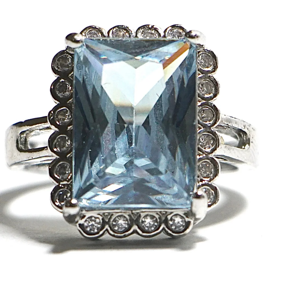 Ice Blue Stone Ring