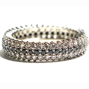 Triple Row Diamond Inspired Ring