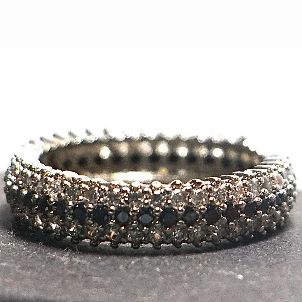 Triple Row Diamond Inspired Ring - Image 2