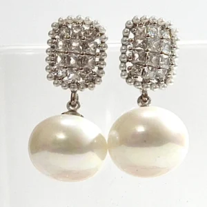 Elegant Pearl Statement Earrings