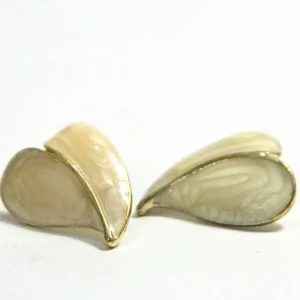 Organic Shape Gold Earrings