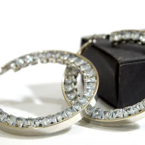 Crystal Hoop Earrings