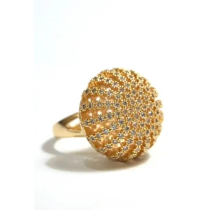 Honeycomb Crystal Statement Ring