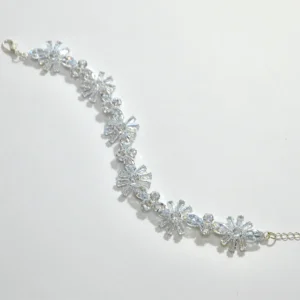 Elegant Crystal Blossom Bracelet