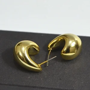 Bold Gold Curve Earrings