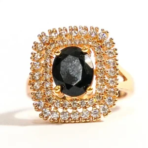 Luxury Black Stone Ring