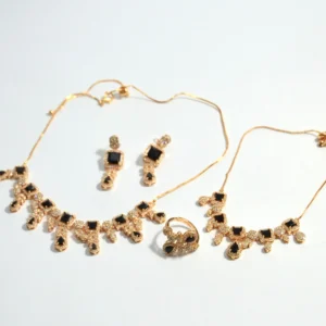 Traditional Black Stone Jewelry Suite