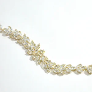 Diamond Vine Leaf Bracelet