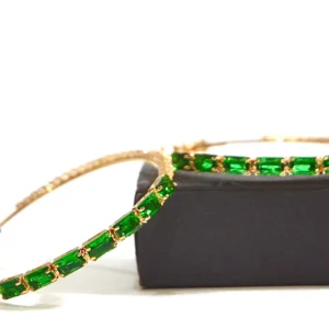 Green Stone Luxury Earrings