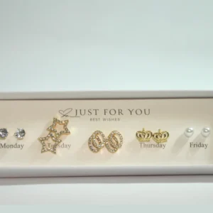 Weekly Gold Earring Box