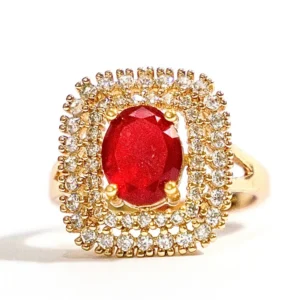 Luxury Red Stone Ring