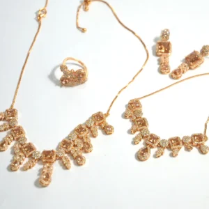 Peach Stone Jewelry Suite
